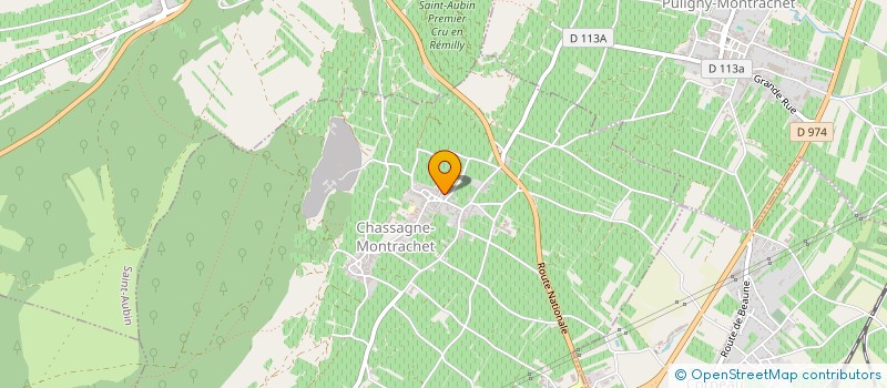 localisation de l'entreprise PILLOT-POTHIER à CHASSAGNE-MONTRACHET