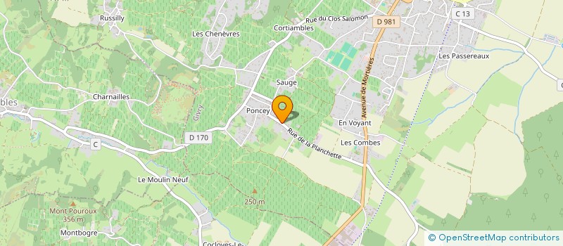 localisation de l'entreprise PILOFE à GIVRY