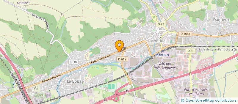 localisation de l'entreprise PILOGIC  LA BOISSE