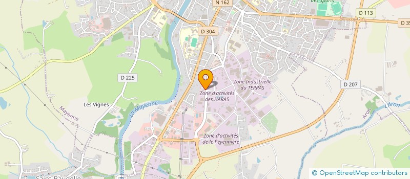 localisation de l'entreprise PILON à MAYENNE