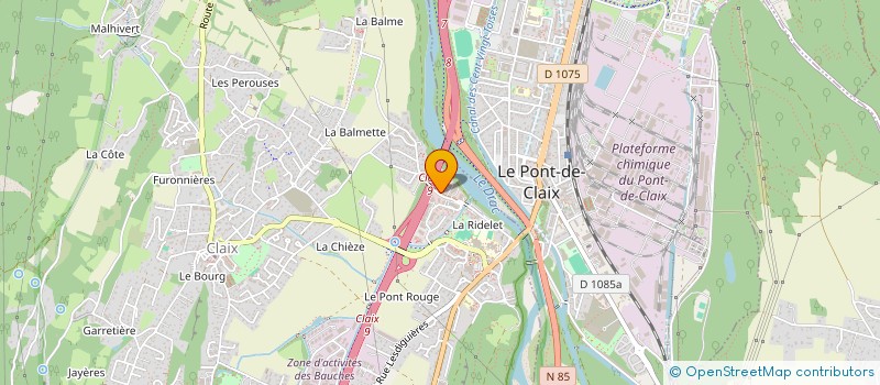 localisation de l'entreprise PILORALU  CLAIX