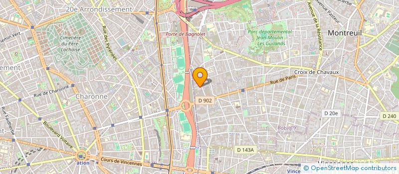 localisation de l'entreprise PILORI PROD à BAGNOLET