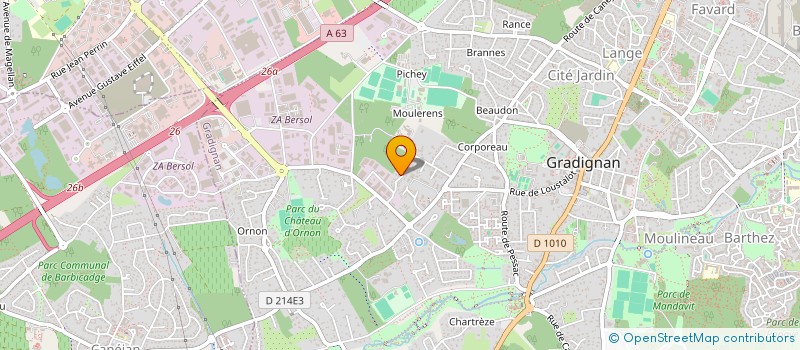 localisation de l'entreprise PILOT PLUS à GRADIGNAN