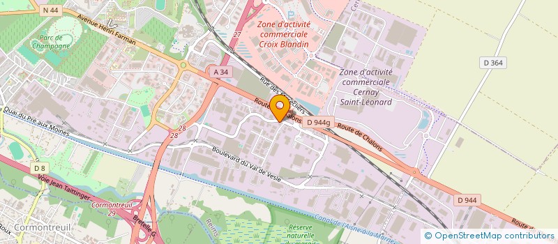 localisation de l'entreprise PILOTAGE ASSISTANCE CONSULTING INGENIERIE à REIMS