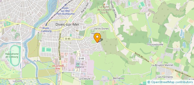 localisation de l'entreprise PILOTAGE MACONNERIE GENERALE INDUSTRIE  DIVES-SUR-MER