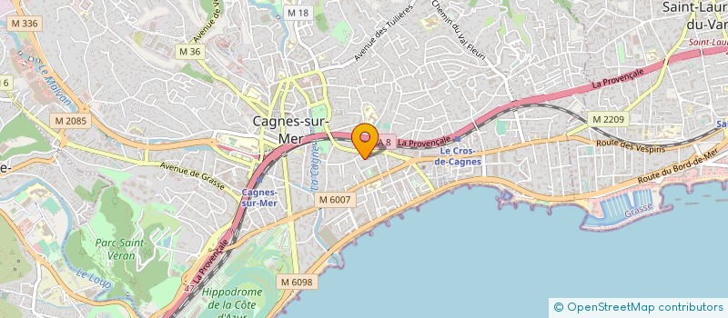 localisation de l'entreprise PILOTAGE MANAGEMENT COORDINATION 06 à CAGNES-SUR-MER