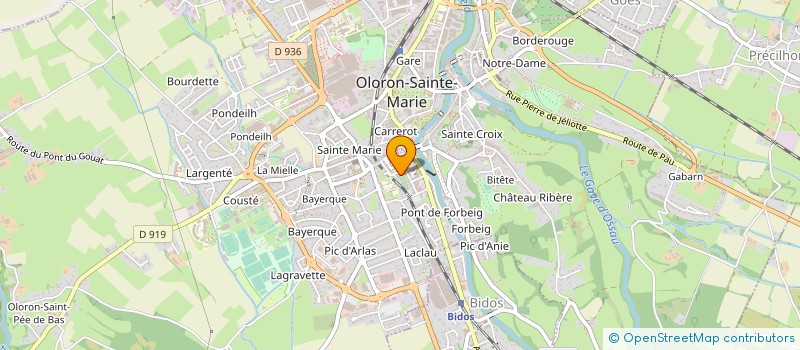 localisation de l'entreprise PILOTARI CLUB OLORONAIS  OLORON-SAINTE-MARIE