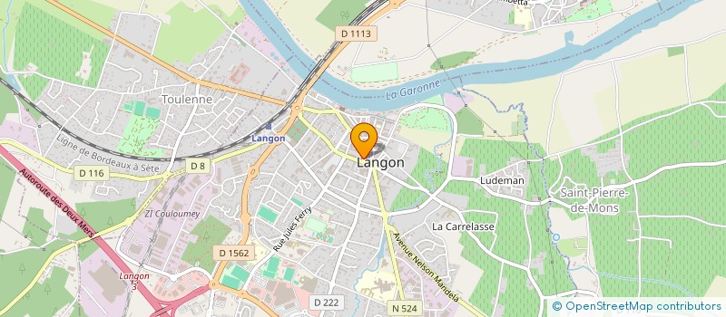 localisation de l'entreprise PILOTE 2000 SARL à LANGON
