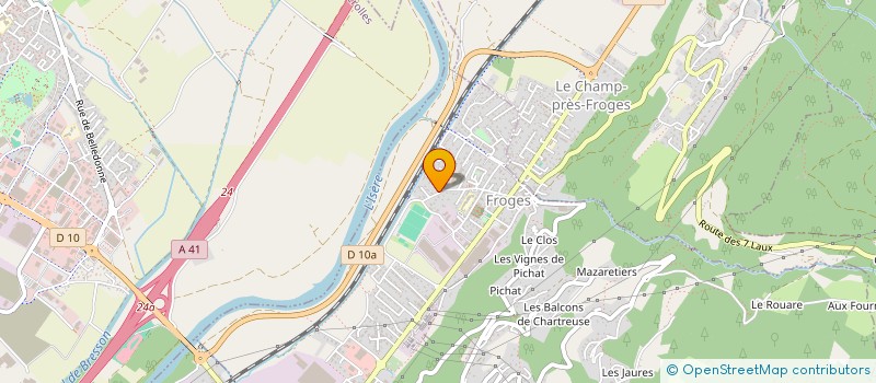 localisation de l'entreprise PILOTE 38  FROGES