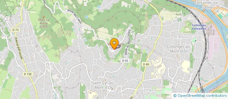 localisation de l'entreprise PILOTE EN FORME - PEF  SAINT-CYR-AU-MONT-D'OR