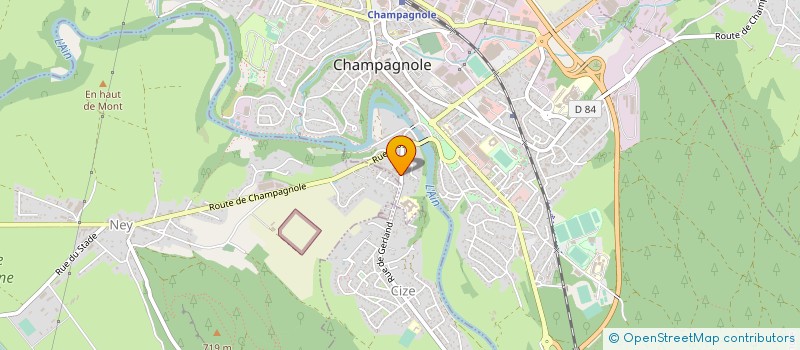 localisation de l'entreprise PILOTE EXPANSION SA à CHAMPAGNOLE