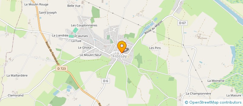 localisation de l'entreprise PILOTE LA VIE  FROSSAY