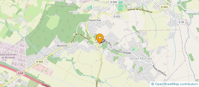 localisation de l'entreprise PILOTES COTE SUD  MORLAAS