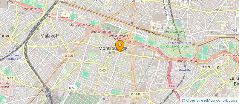 localisation de l'entreprise PILOTES PROD  MONTROUGE