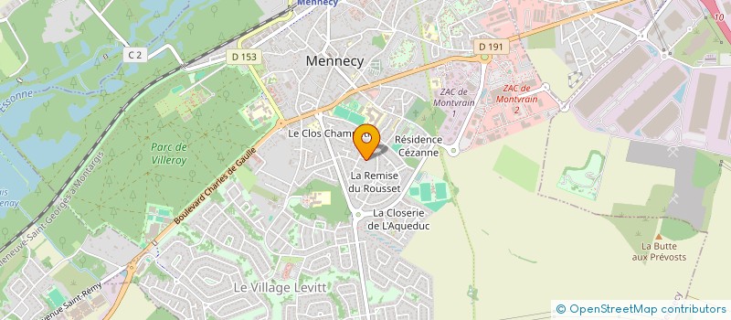 localisation de l'entreprise PILOU  MENNECY