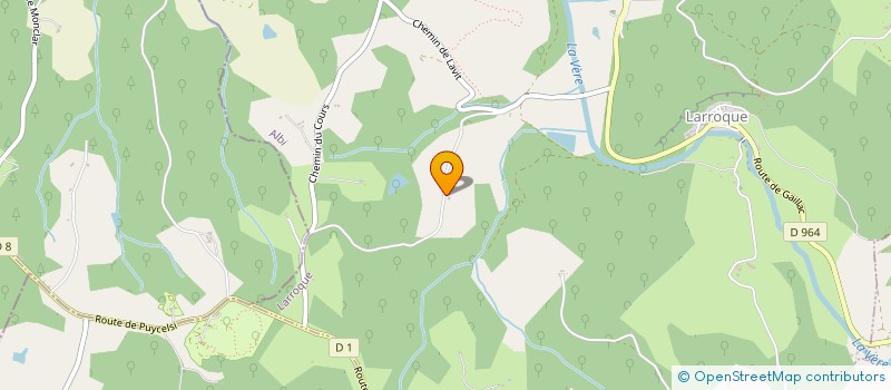 localisation de l'entreprise PILOUSAGA  LARROQUE