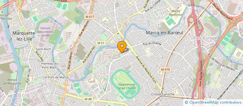 localisation de l'entreprise PILUCH à MARCQ-EN-BARŒUL
