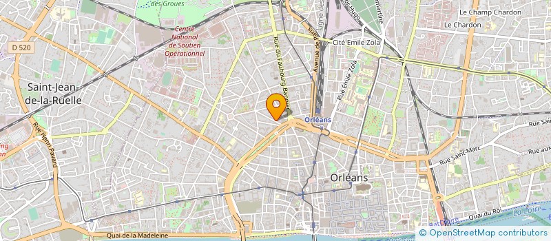 localisation de l'entreprise PIM FINANCES à ORLEANS