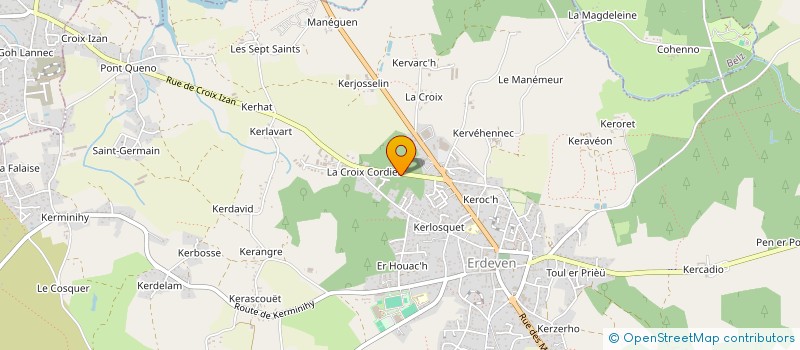 localisation de l'entreprise PIM SERVICES  ERDEVEN