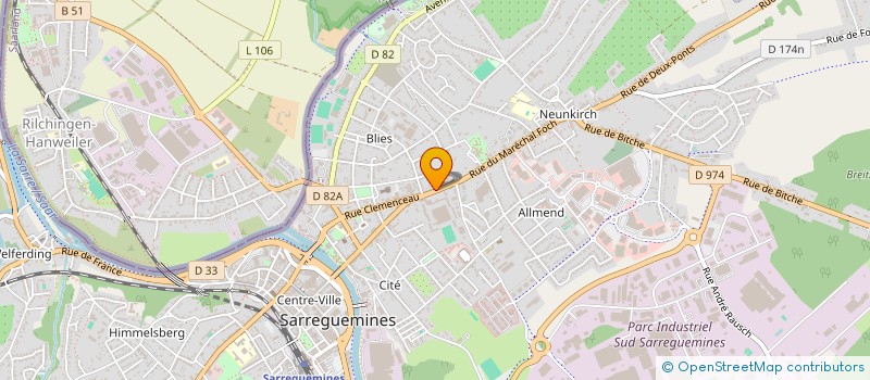 localisation de l'entreprise PIMA FLEURS à SARREGUEMINES