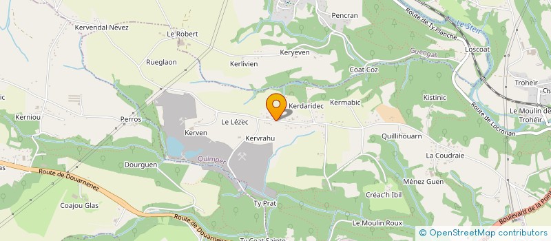 localisation de l'entreprise PIMAD à QUIMPER