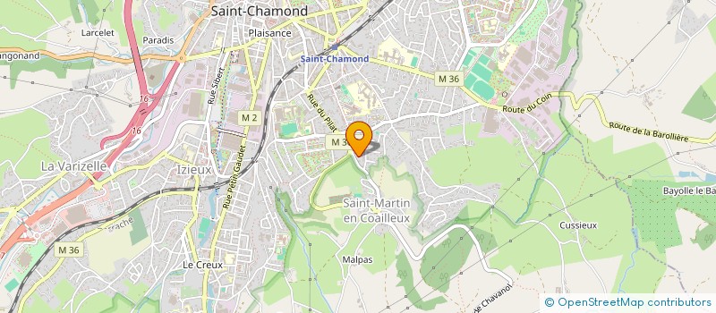 localisation de l'entreprise PIMAJUCA  SAINT-CHAMOND