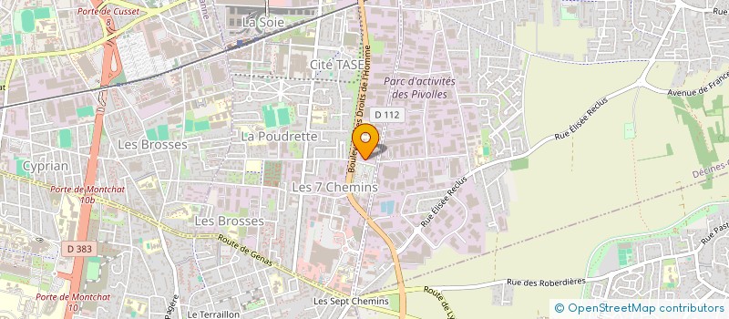 localisation de l'entreprise PIMAS ORTHOPEDIE à VAULX-EN-VELIN