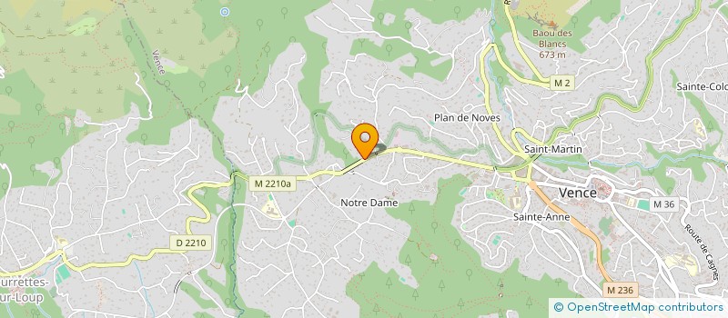 localisation de l'entreprise PIMASINE  VENCE