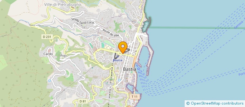 localisation de l'entreprise PIMAT à BASTIA