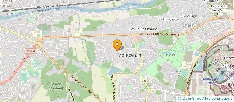 localisation de l'entreprise PIMBLUE  MONTEVRAIN