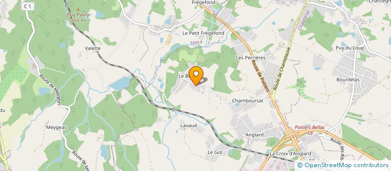 localisation de l'entreprise PIMEBOST à COUZEIX