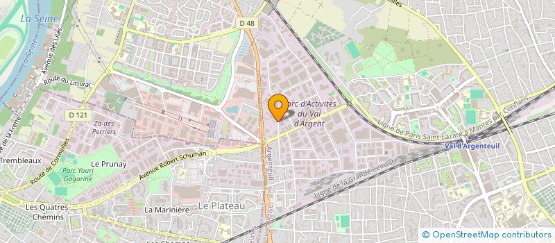 localisation de l'entreprise PIMENT PLUS  ARGENTEUIL