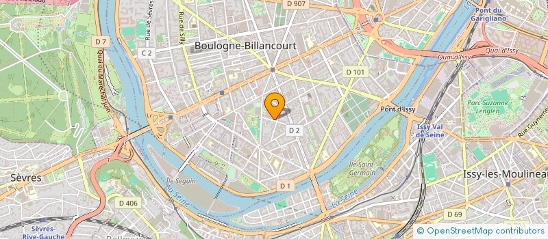 localisation de l'entreprise PIMENT ROUGE à BOULOGNE-BILLANCOURT