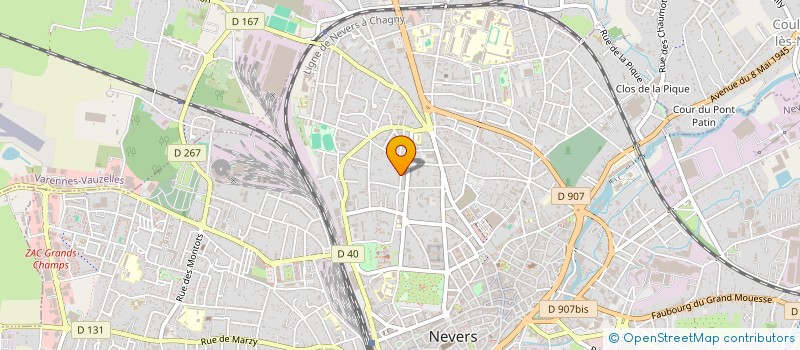 localisation de l'entreprise PIMMO à NEVERS