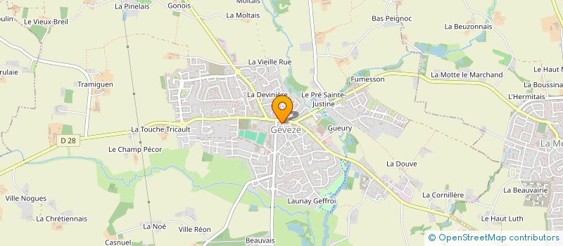 localisation de l'entreprise PIMONT-IVANOF  GEVEZE