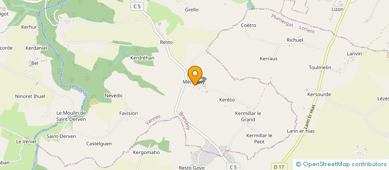 localisation de l'entreprise PIMORC'H GWENN  BRANDIVY