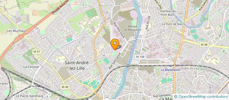 localisation de l'entreprise PIMOUSSE  SAINT-ANDRE-LEZ-LILLE