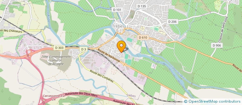 localisation de l'entreprise PIMPAMPOUM  TREBES