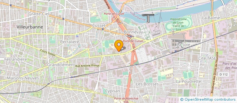 localisation de l'entreprise PIMPINELLA  VILLEURBANNE