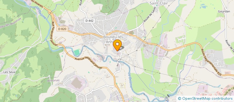 localisation de l'entreprise PIN'APPLE à BOULIEU-LES-ANNONAY