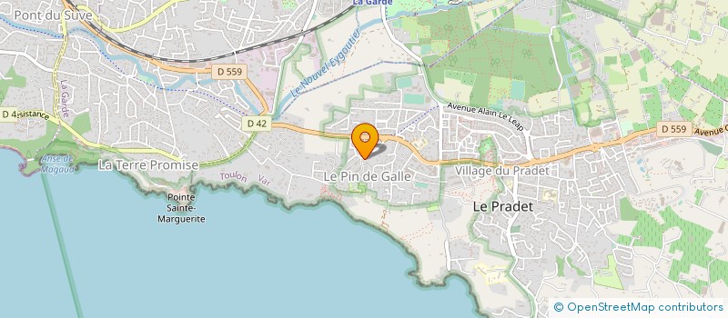 localisation de l'entreprise PIN DE GALLES  LE PRADET