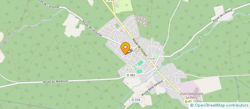 localisation de l'entreprise PIN DES LANDES  LINXE