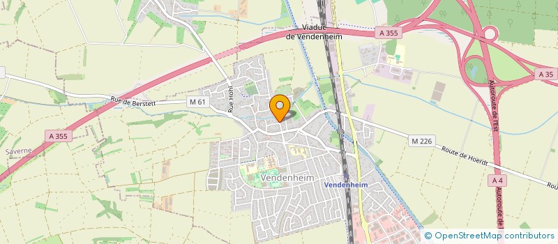 localisation de l'entreprise PIN PARASOL  VENDENHEIM