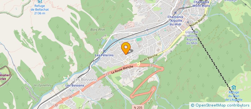 localisation de l'entreprise PIN PIN  CHAMONIX-MONT-BLANC