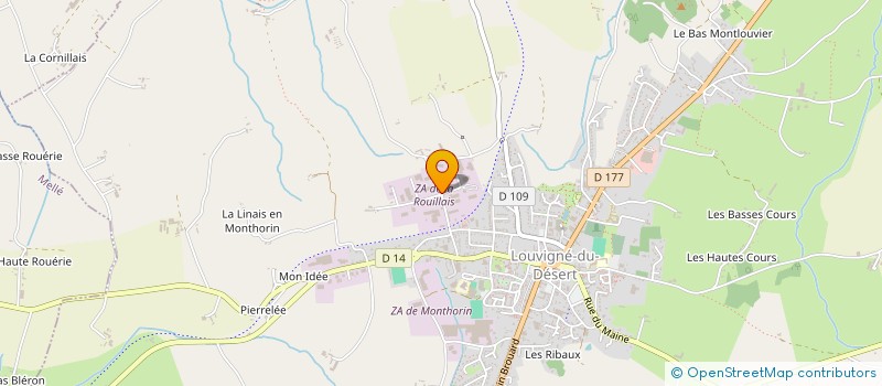 localisation de l'entreprise PIN PON  LOUVIGNE-DU-DESERT