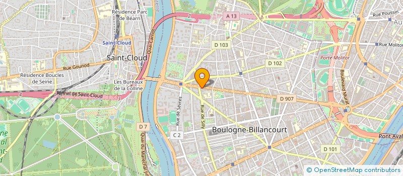 localisation de l'entreprise PIN UP'S NAIL à BOULOGNE-BILLANCOURT