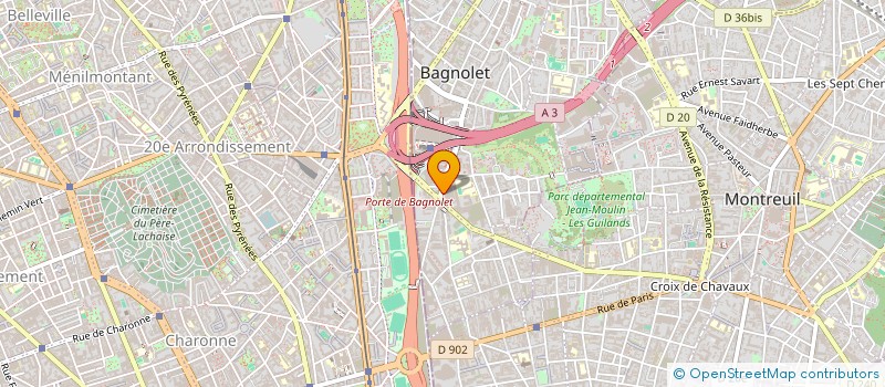 localisation de l'entreprise PIN12 à BAGNOLET