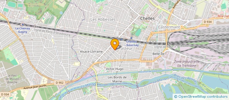 localisation de l'entreprise PINA NAILS à CHELLES