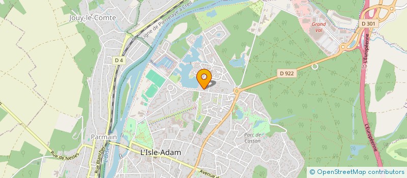 localisation de l'entreprise PINANE  L'ISLE-ADAM