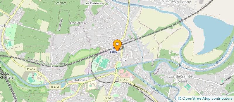 localisation de l'entreprise PINAR à ESBLY